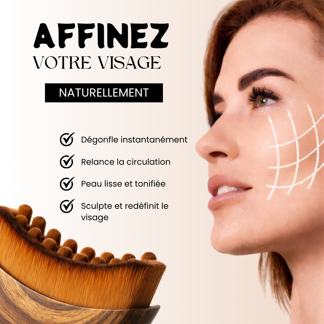 AELYA Glow - Brosse sculptante pour le visage